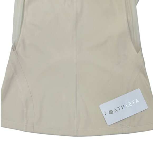 Athleta Intensity Tank XS Cream Mesh Racerback Performance Activewear - Picture 3 of 11